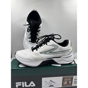 FILA Men’s Action-Stride Energized White/Green Athletic Sneakers Shoes Size 11